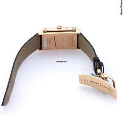 Jaeger-LeCoultre Grande Reverso Lady Ultra Thin Duetto Duo Manual winding Women's Watch Rose Gold Case With Leather Strap Authentic Luxury Timepiece