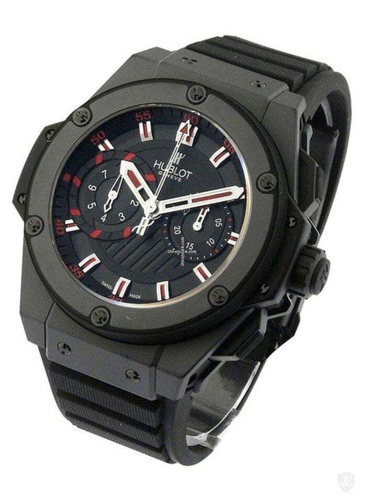 Hublot King Power Automatic Men's Watch Ceramic Case With Rubber Strap Authentic Luxury Timepiece