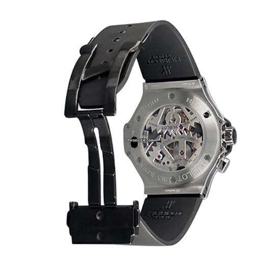 Hublot Bigger Bang Manual winding Men's Watch Platinum Case With Rubber Strap Authentic Luxury Timepiece