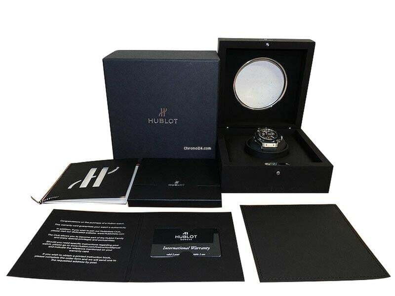 Hublot Bigger Bang Manual winding Men's Watch Platinum Case With Rubber Strap Authentic Luxury Timepiece