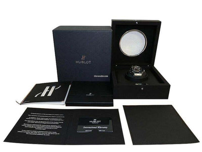 Hublot Bigger Bang Manual winding Men's Watch Platinum Case With Rubber Strap Authentic Luxury Timepiece