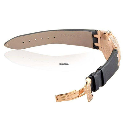 Audemars Piguet Royal Oak Lady Quartz Women's Watch Rose Gold Case With Satin Strap Authentic Luxury Timepiece