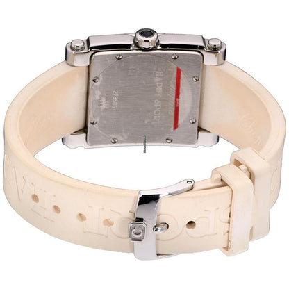 Chopard Happy Sport Women's Watch Steel Case With Rubber Strap Authentic Luxury Timepiece