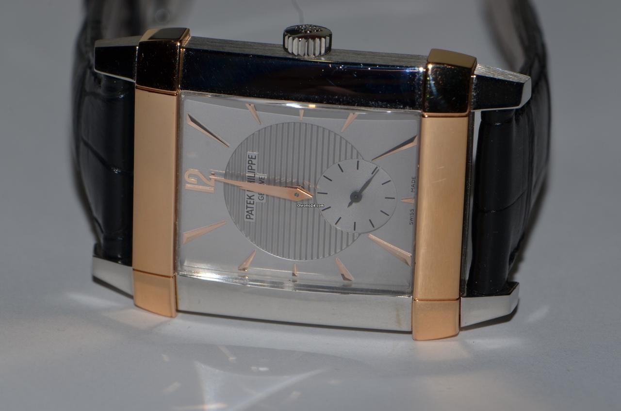 Patek Philippe Gondolo Manual winding Men's Watch Platinum Case With Leather Strap Authentic Luxury Timepiece