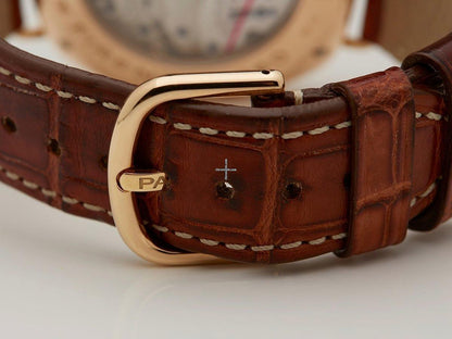 Panerai Radiomir 8 Days Manual winding Men's Watch Rose Gold Case With Leather Strap Authentic Luxury Timepiece