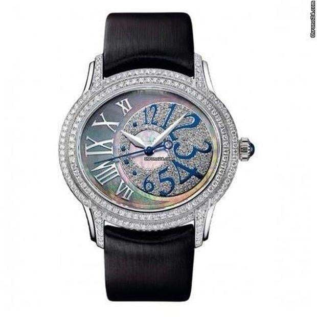Audemars Piguet Millenary Ladies Automatic Women's Watch White Gold Case With Leather Strap Authentic Luxury Timepiece