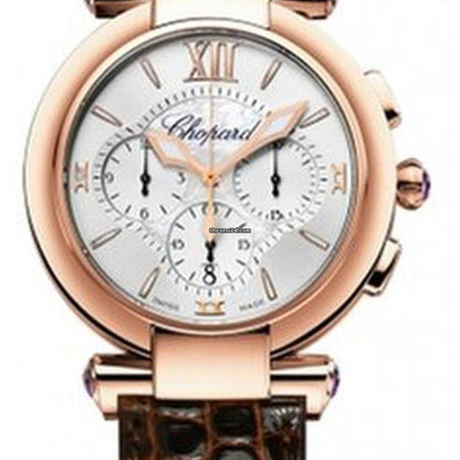 Chopard Imperiale Automatic Women's Watch Rose Gold Case With Leather Strap Authentic Luxury Timepiece