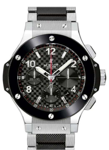 Hublot Big Bang 41 mm Automatic Men's Watch With Steel Case and Strap Authentic Luxury Timepiece