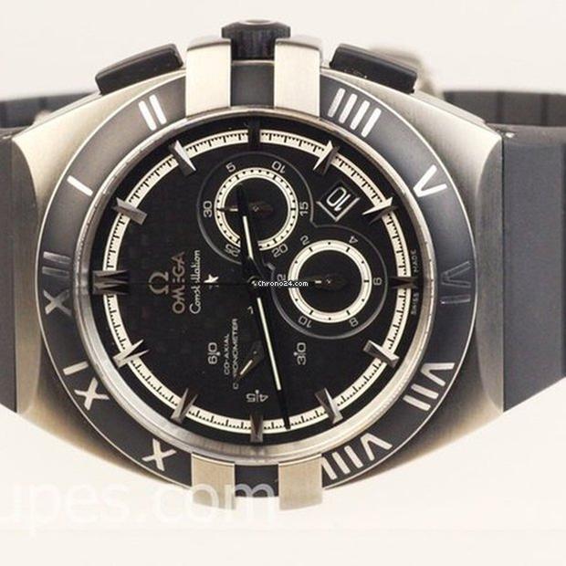 Omega Constellation Double Eagle Automatic Men's Watch Titanium Case With Rubber Strap Authentic Luxury Timepiece