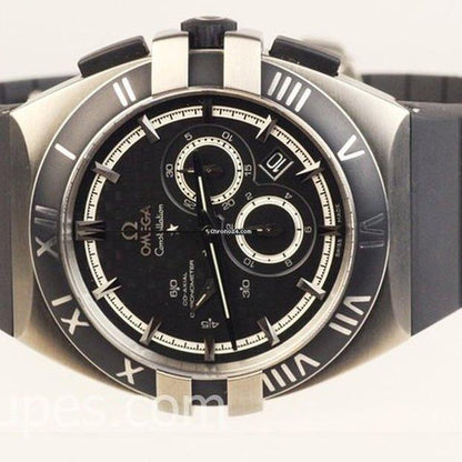 Omega Constellation Double Eagle Automatic Men's Watch Titanium Case With Rubber Strap Authentic Luxury Timepiece