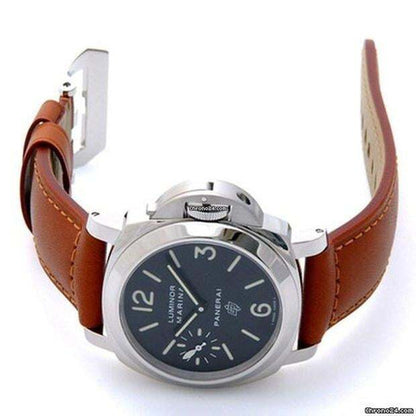 Panerai Luminor Marina Automatic Men's Watch Steel Case With Leather Strap Authentic Luxury Timepiece