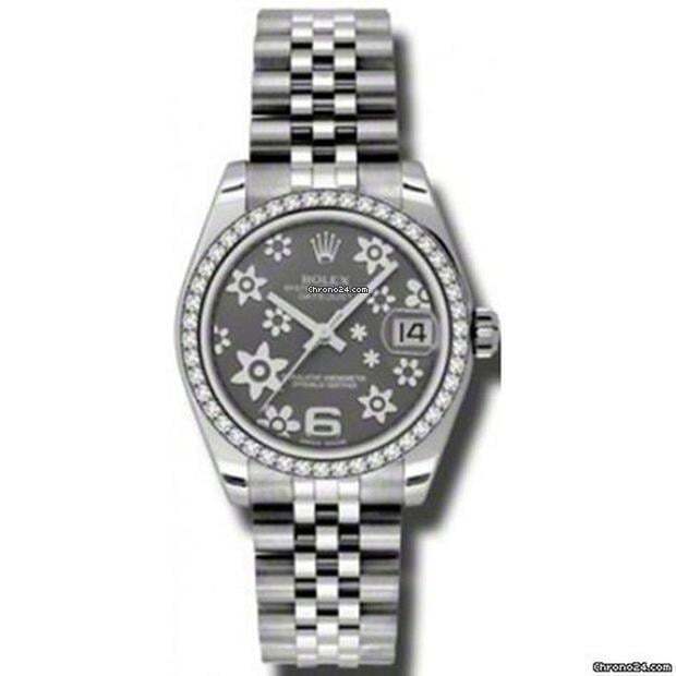 Rolex Datejust 31 Automatic Women's Watch With Steel Case and Strap Authentic Luxury Timepiece