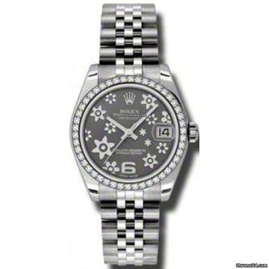 Rolex Datejust 31 Automatic Women's Watch With Steel Case and Strap Authentic Luxury Timepiece