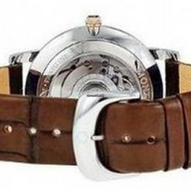 Montblanc Star Classique Automatic Men's Watch Gold/Steel Case With Leather Strap Authentic Luxury Timepiece