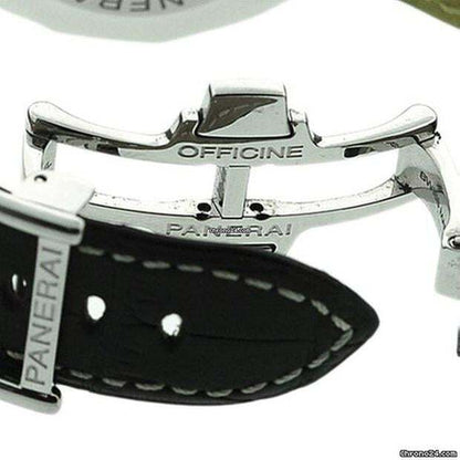 Panerai Radiomir Chronograph Automatic Men's Watch Steel Case With Leather Strap Authentic Luxury Timepiece