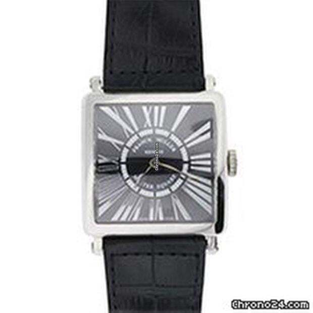 Franck Muller Master Square Quartz Women's Watch Steel Case With Leather Strap Authentic Luxury Timepiece