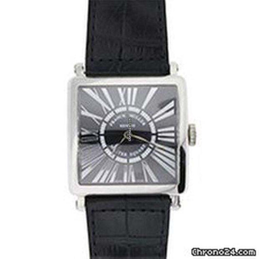 Franck Muller Master Square Quartz Women's Watch Steel Case With Leather Strap Authentic Luxury Timepiece