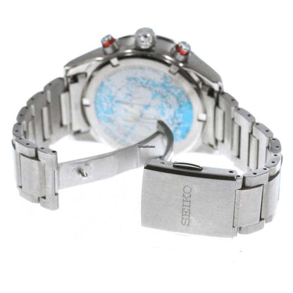 Seiko Astron GPS Solar Chronograph Quartz Men's Watch With Steel Case and Strap Authentic Luxury Timepiece