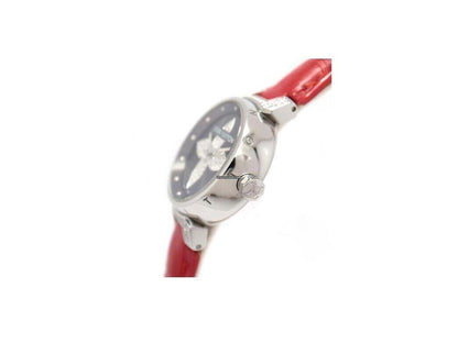 Louis Vuitton Quartz Women's Watch Steel Case With Leather Strap Authentic Luxury Timepiece