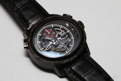 Audemars Piguet Millenary Chronograph Manual winding Men's Watch Carbon Case With Leather Strap Authentic Luxury Timepiece