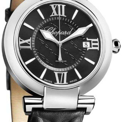 Chopard Imperiale Automatic Women's Watch Steel Case With Leather Strap Authentic Luxury Timepiece