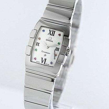 Omega Constellation Quartz Women's Watch With Steel Case and Strap Authentic Luxury Timepiece