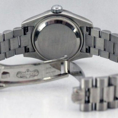 Rolex Lady-Datejust Automatic Women's Watch With White Gold Case and Strap Authentic Luxury Timepiece