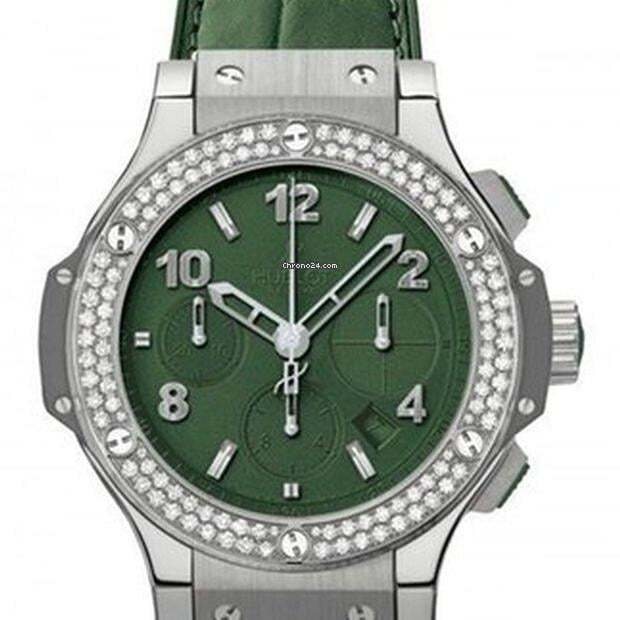 Hublot Big Bang Tutti Frutti Automatic Women's Watch Steel Case With Leather Strap Authentic Luxury Timepiece