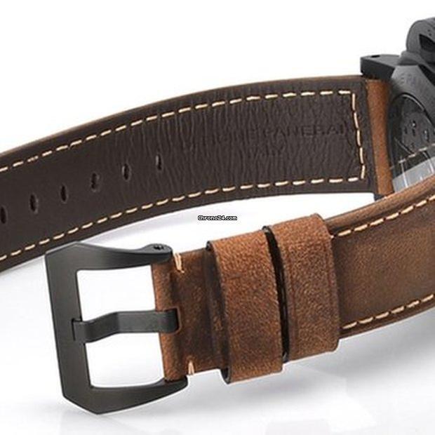 Panerai Luminor 1950 3 Days GMT Automatic Automatic Men's Watch Ceramic Case With Leather Strap Authentic Luxury Timepiece