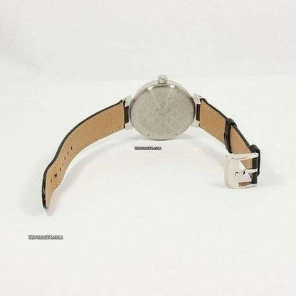Louis Vuitton Automatic Men's Watch White Gold Case With Leather Strap Authentic Luxury Timepiece