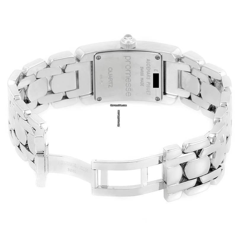 Audemars Piguet Promesse Quartz Women's Watch With White Gold Case and Strap Authentic Luxury Timepiece