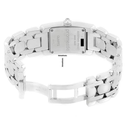 Audemars Piguet Promesse Quartz Women's Watch With White Gold Case and Strap Authentic Luxury Timepiece