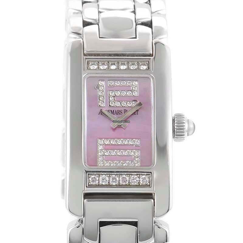 Audemars Piguet Promesse Quartz Women's Watch With White Gold Case and Strap Authentic Luxury Timepiece