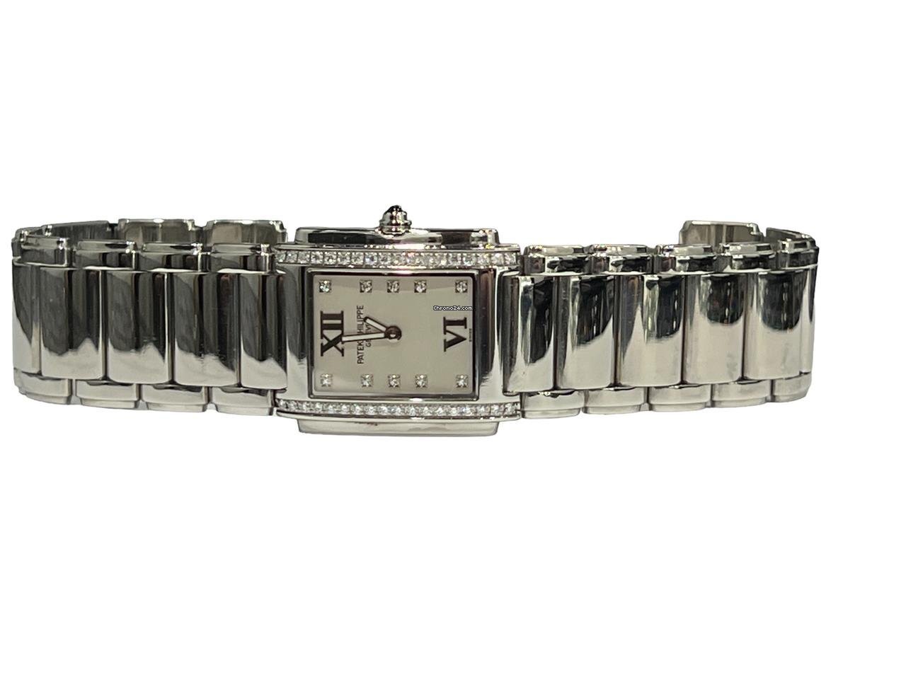 Patek Philippe Twenty~4 Quartz Women's Watch With Steel Case and Strap Authentic Luxury Timepiece