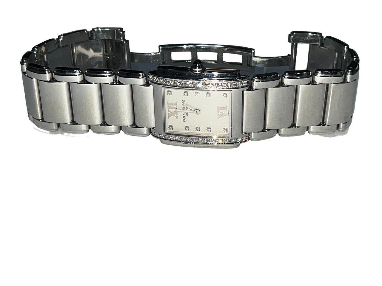 Patek Philippe Twenty~4 Quartz Women's Watch With Steel Case and Strap Authentic Luxury Timepiece