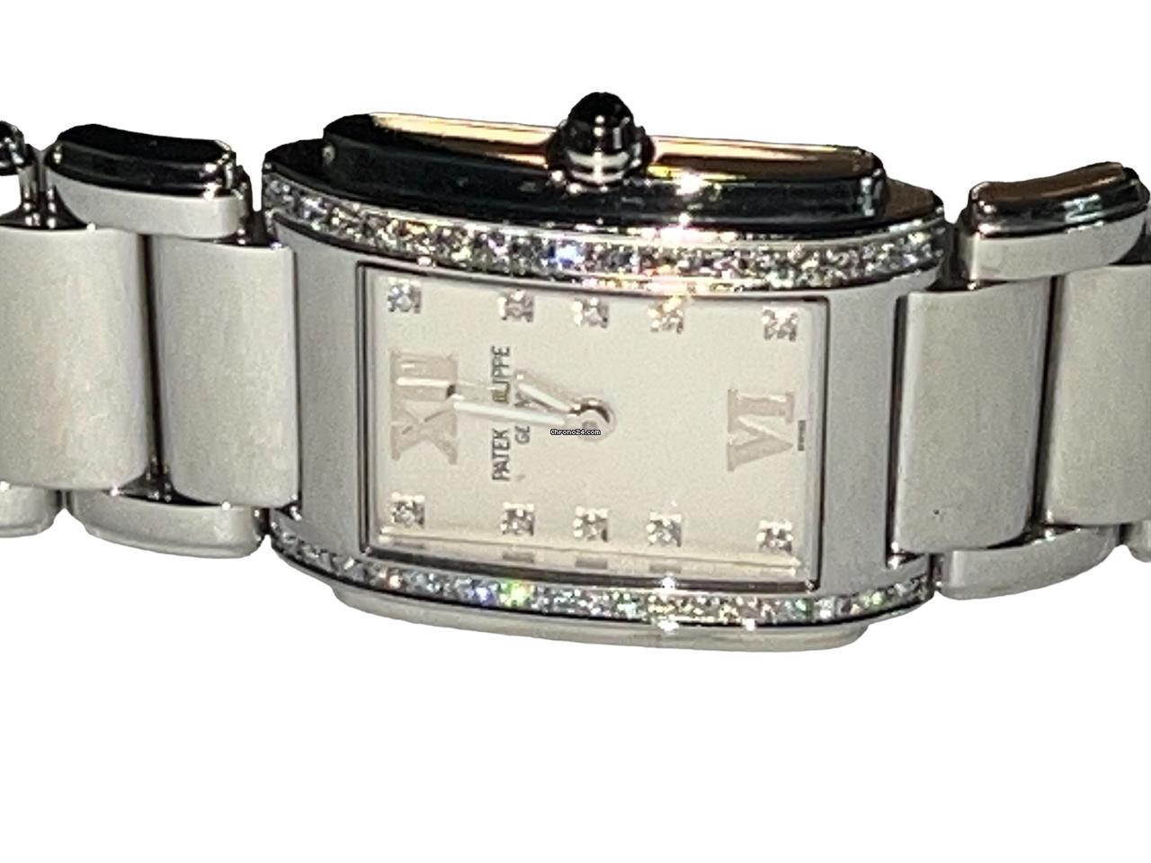 Patek Philippe Twenty~4 Quartz Women's Watch With Steel Case and Strap Authentic Luxury Timepiece