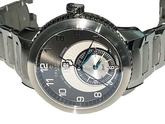 Charriol Colvmbvs Automatic Men's Watch With Steel Case and Strap Authentic Luxury Timepiece