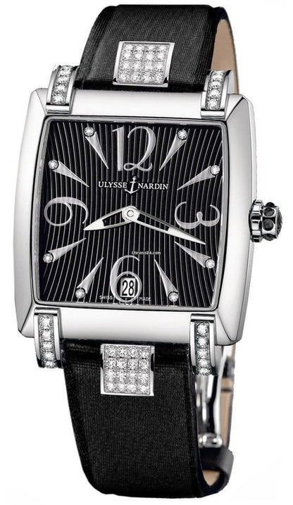 Ulysse Nardin Caprice Automatic Women's Watch Steel Case With Leather Strap Authentic Luxury Timepiece