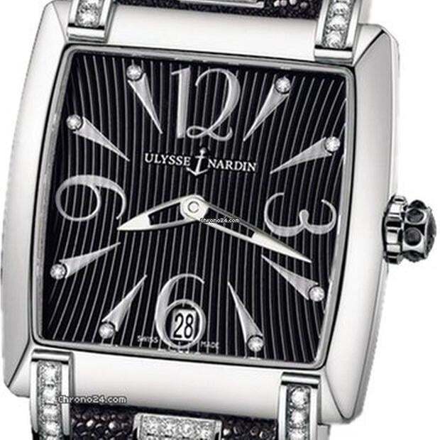 Ulysse Nardin Caprice Automatic Women's Watch Steel Case With Leather Strap Authentic Luxury Timepiece