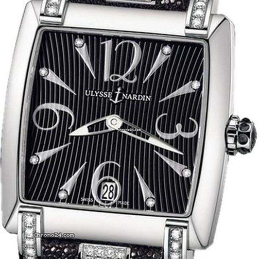 Ulysse Nardin Caprice Automatic Women's Watch Steel Case With Leather Strap Authentic Luxury Timepiece