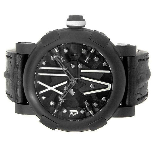 Romain Jerome Titanic-DNA Automatic Men's Watch Steel Case With Leather Strap Authentic Luxury Timepiece