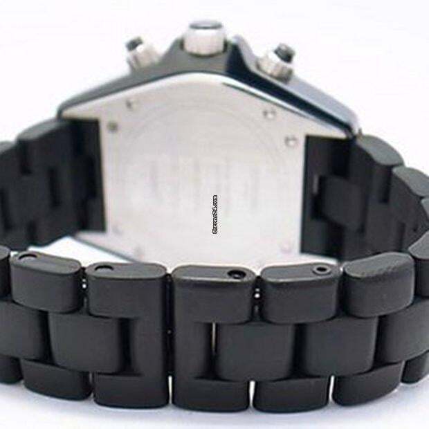 Chanel J12 Automatic Men's Watch Ceramic Case With Rubber Strap Authentic Luxury Timepiece