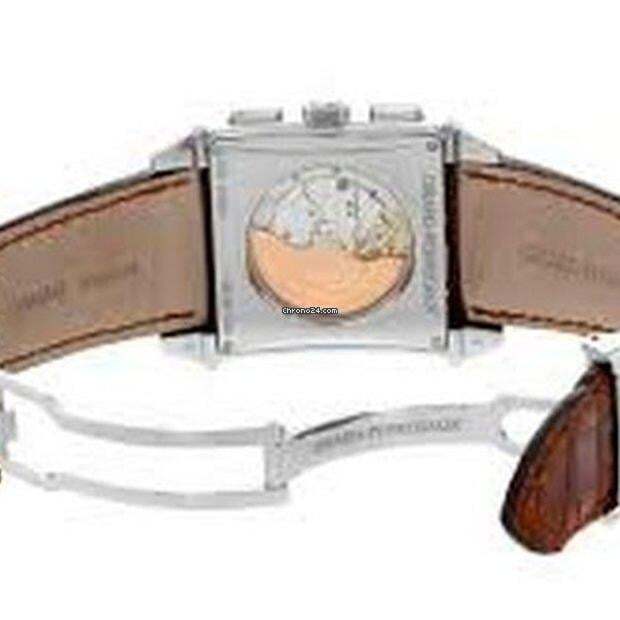 Girard Perregaux Vintage 1945 Automatic Men's Watch White Gold Case With Leather Strap Authentic Luxury Timepiece
