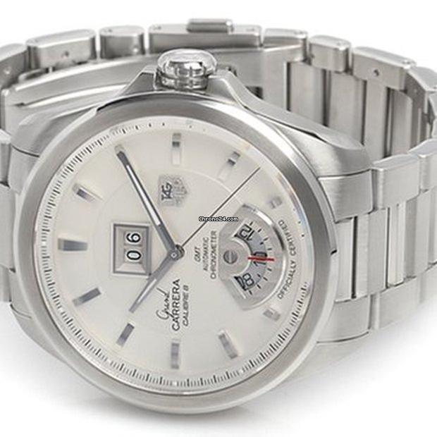 TAG Heuer Grand Carrera Automatic Men's Watch With Steel Case and Strap Authentic Luxury Timepiece
