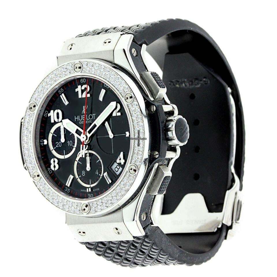 Hublot Big Bang Automatic Men's Watch Steel Case With Rubber Strap Authentic Luxury Timepiece