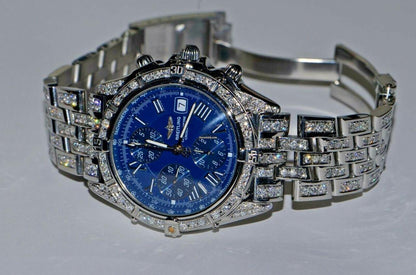 Breitling Windrider Automatic Men's Watch With Steel Case and Strap Authentic Luxury Timepiece