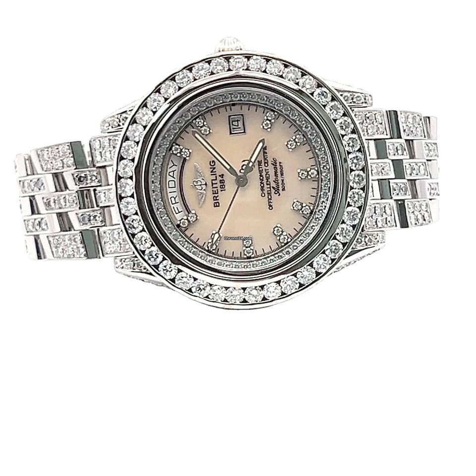 Breitling Headwind Automatic Men's Watch With Steel Case and Strap Authentic Luxury Timepiece