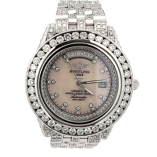 Breitling Headwind Automatic Men's Watch With Steel Case and Strap Authentic Luxury Timepiece