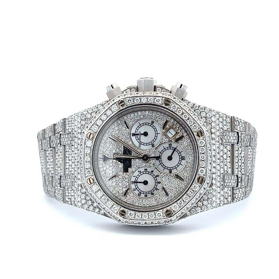 Audemars Piguet Royal Oak Chronograph Automatic Men's Watch With Steel Case and Strap Authentic Luxury Timepiece