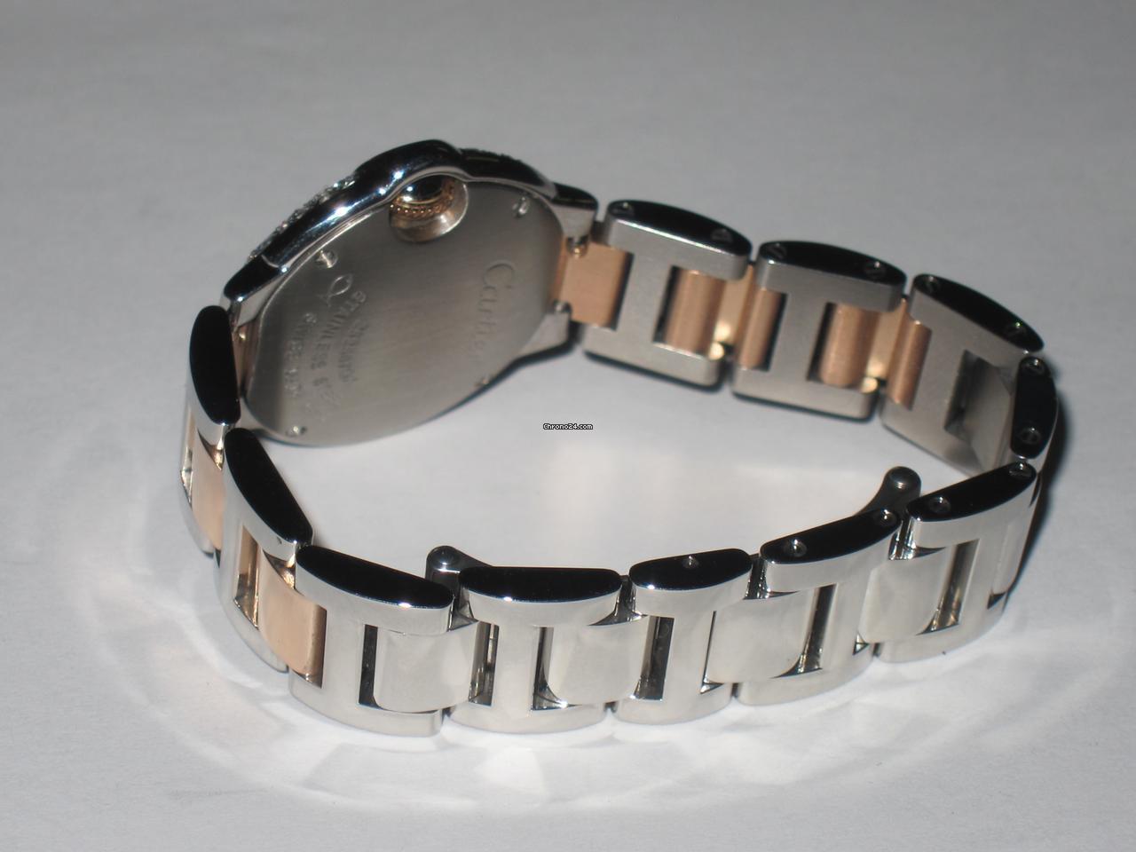 Cartier Ballon Bleu Quartz Women's Watch Gold/Steel Case With Gold/Steel Strap Authentic Luxury Timepiece